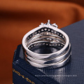 wholesale ladies wedding ring silver diamond engagement ring